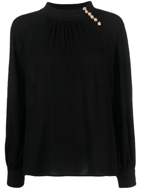 Ba&Sh Neil crepe-texture blouse 