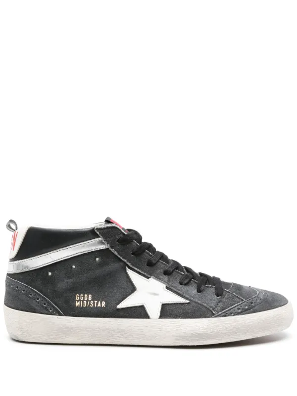 Golden goose mid hot sale star suede sneakers