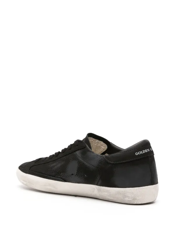 Golden Goose Super-Star レザースニーカー | ブラック | FARFETCH JP