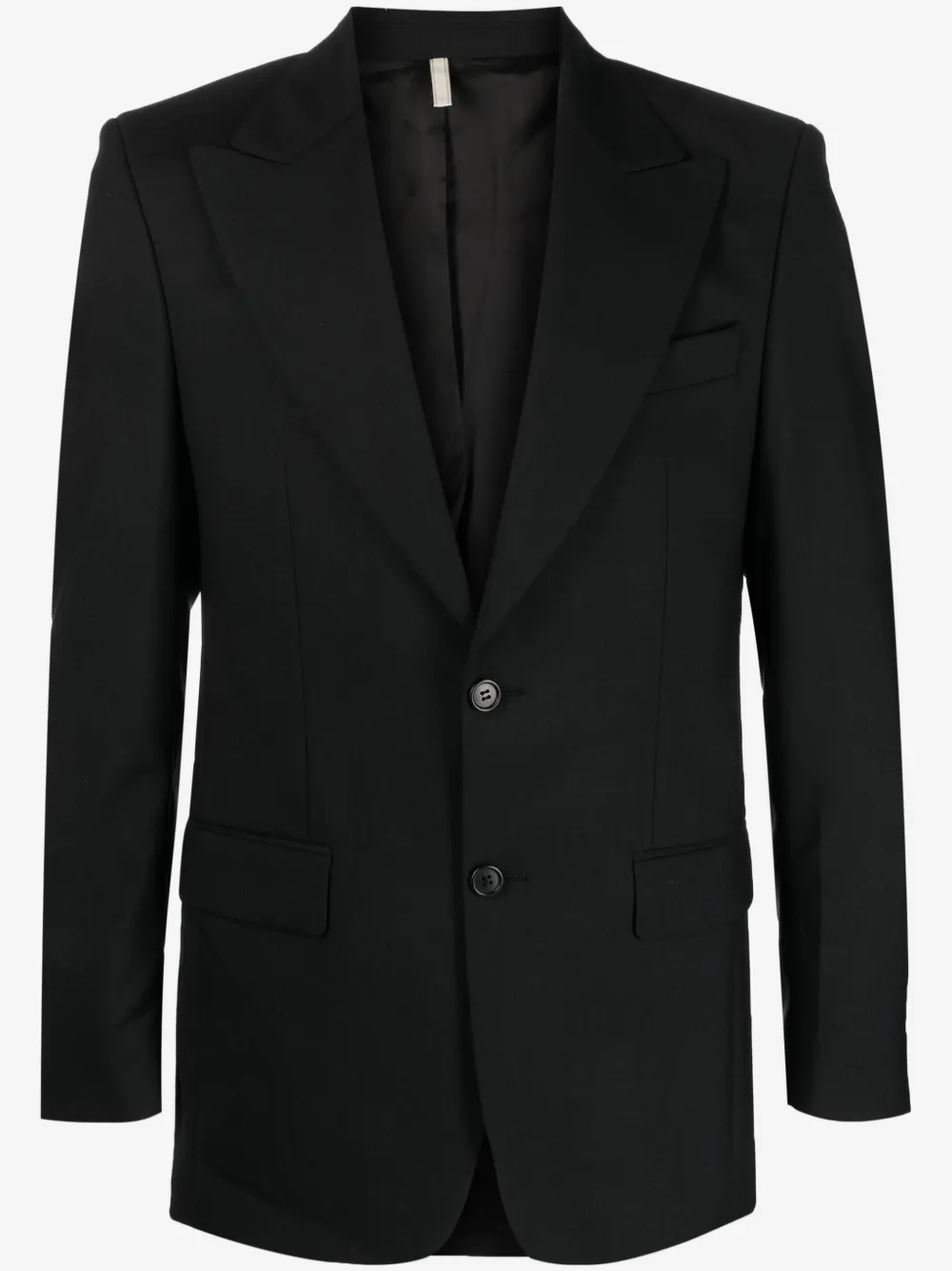Sunflower single-breasted wool blazer | Black | Image 1