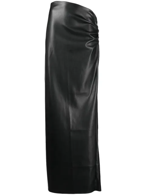 Atlein ruched-detailing high-waist skirt 