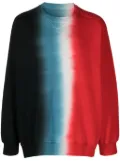 sacai tie-dye cotton sweatshirt - Black