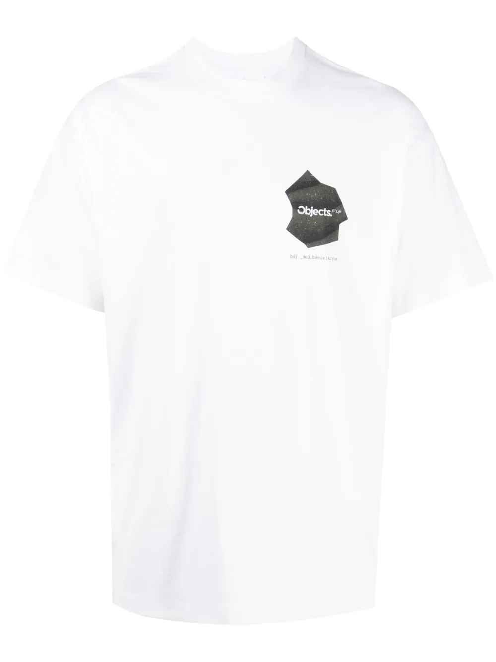 Objects Iv Life Bubble Print Recycled Cotton T-shirt In White