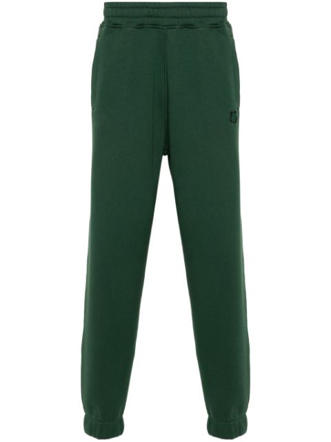 Maison Kitsune Fox-applique cotton track trousers Men