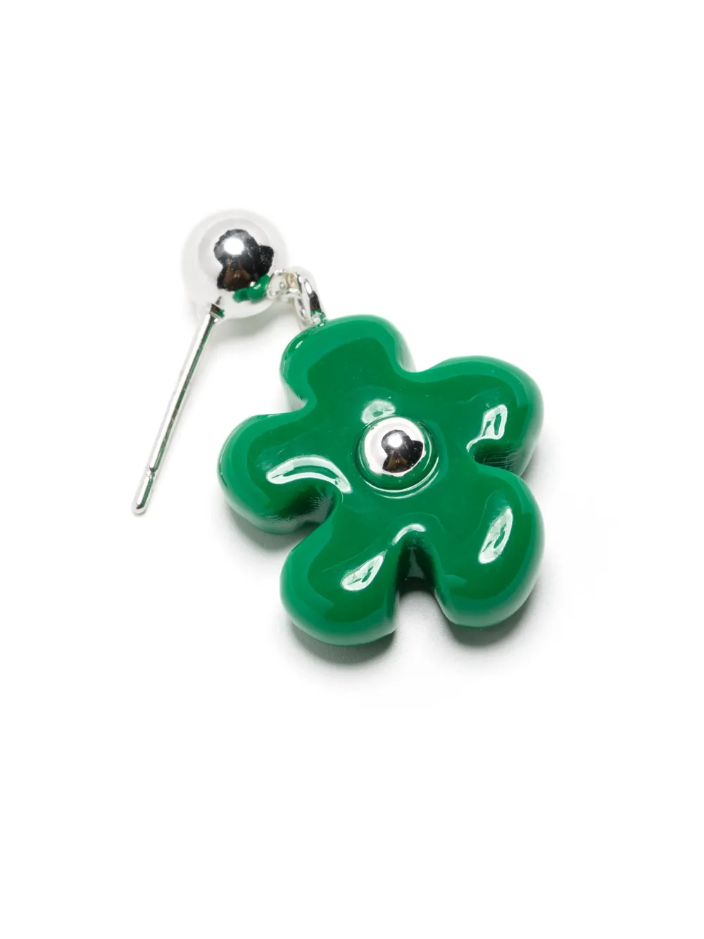 éliou Mina flower-charm earrings - Groen