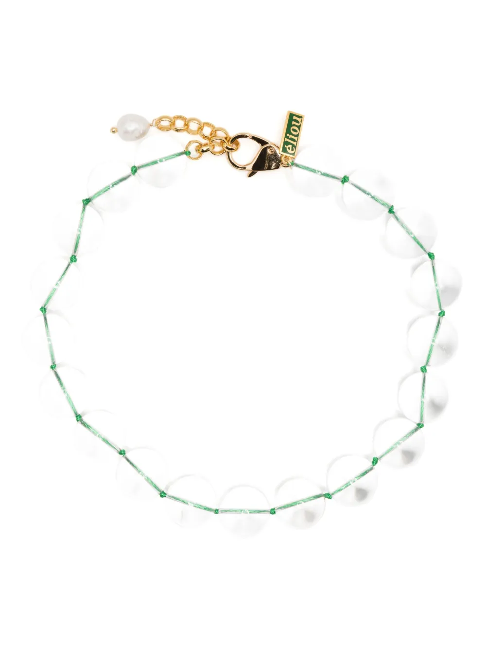 Eliou Fez Bead-embellished Necklace In White