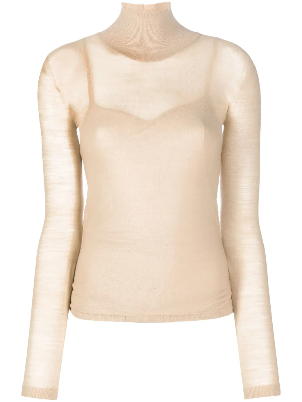 Max Mara Woman Turtleneck Sand Size S Virgin Wool In Neutrals