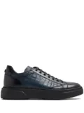 Barrett crocodile-effect leather sneakers - Blue