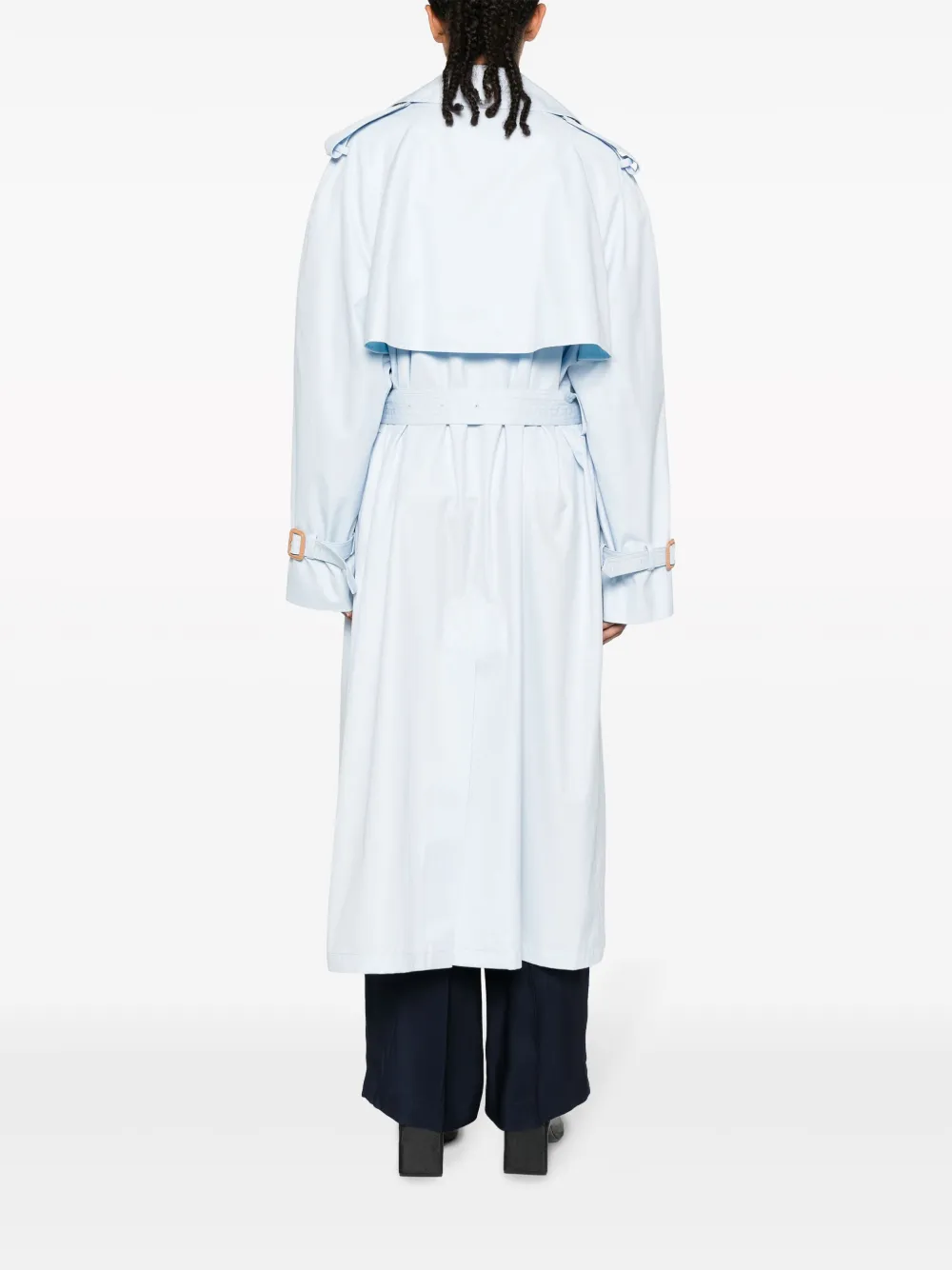 WARDROBE.NYC DOUBLE-BREASTED COTTON TRENCH COAT