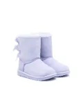 UGG Kids bow-detailing round-toe boots - Purple