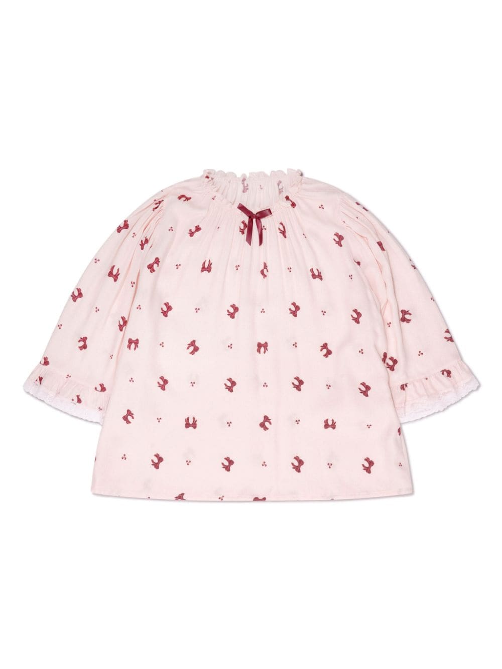 Shop Amiki Melany Bow-print Pyjama Set In Pink