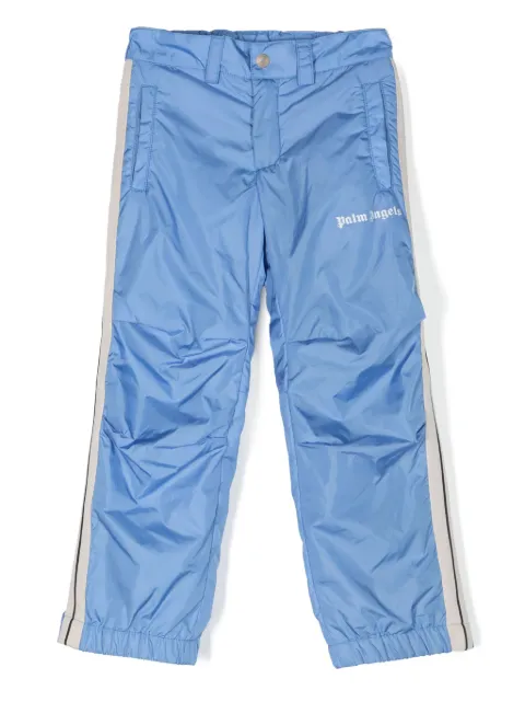 Palm Angels Kids Pantaloni dritti con righe laterali