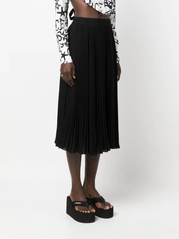 スカート VERSACE JEANS COUTURE Woman Skirt Black 77HAE850DW012 909 Versace Jeans Couture Belted Wrap Maxi Skirt | Saks Fifth Avenue