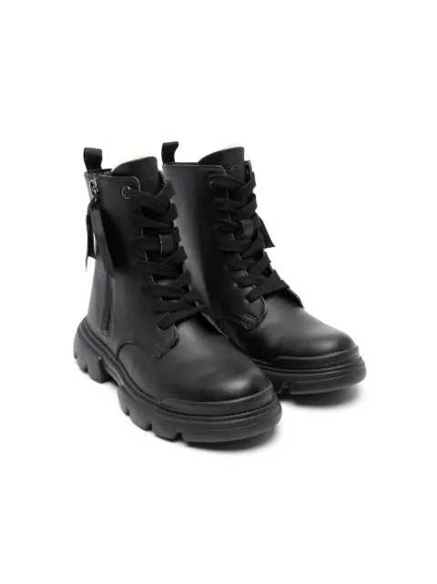 Geox Kids Junette lace-up combat boots