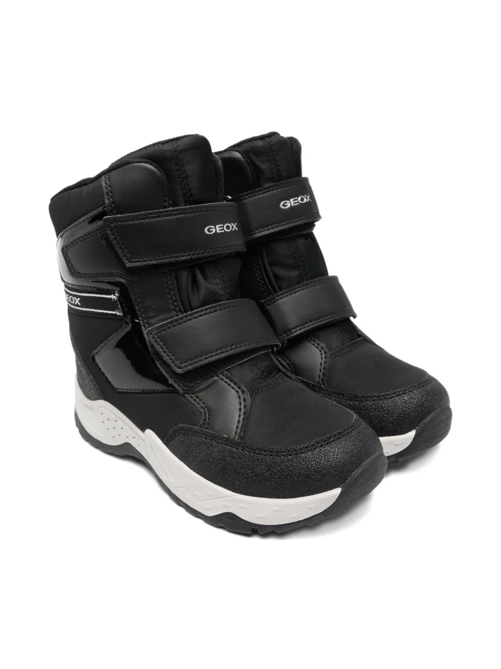 Geox Kids Sentiero double-strap boots Black