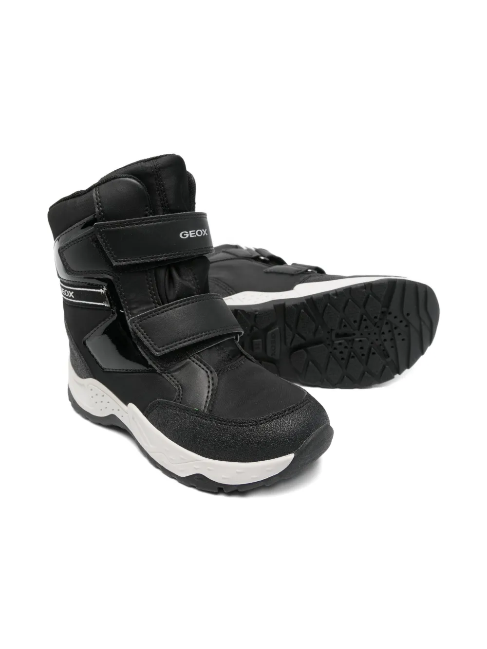 Geox Kids Sentiero double-strap boots Black