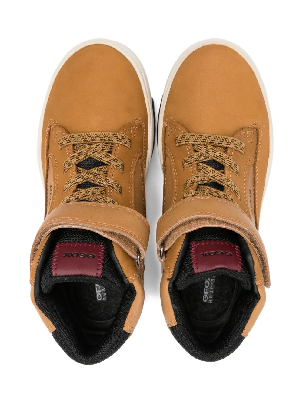 Geox Kids Bunshee strap-lace boots Brown