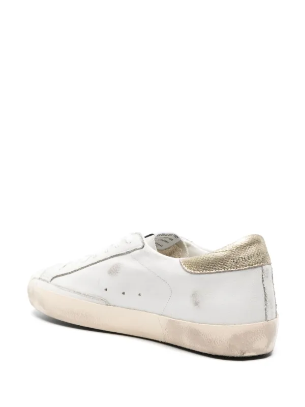 Golden Goose Super Star metallic-trim Sneakers | White  display picture 1