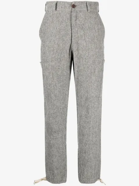Marané mélange-effect cropped trousers 