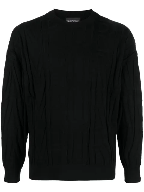 Emporio Armani suéter con cuello redondo