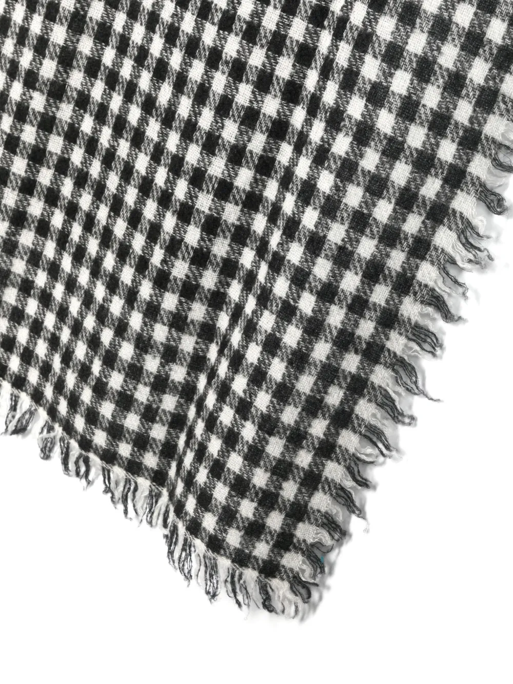 Faliero Sarti Paolina sjaal met gingham ruit - Zwart