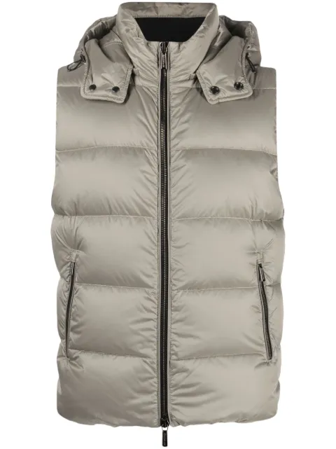 Moorer high-neck padded gilet