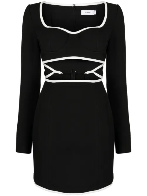 Robe Daniela à détail de découpe avant - MISHA - Modalova
