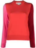 Comme Des Garçons Girl colour-block fine-knit jumper - Red