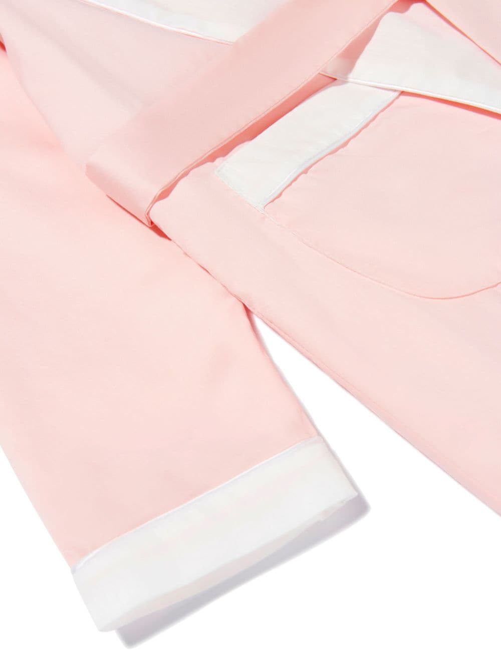 Shop Amiki Emma Cotton Dressing Gown In Pink