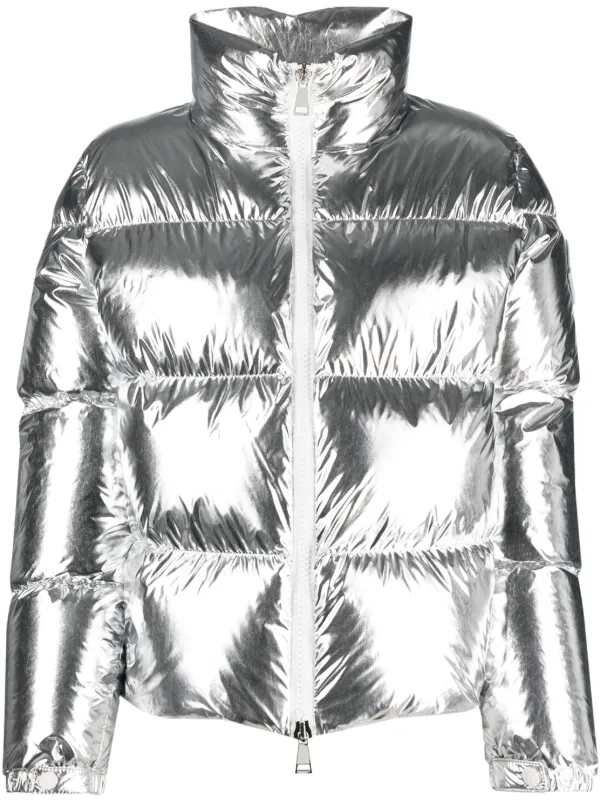 Moncler metallic finish Padded Puff Jacket Farfetch