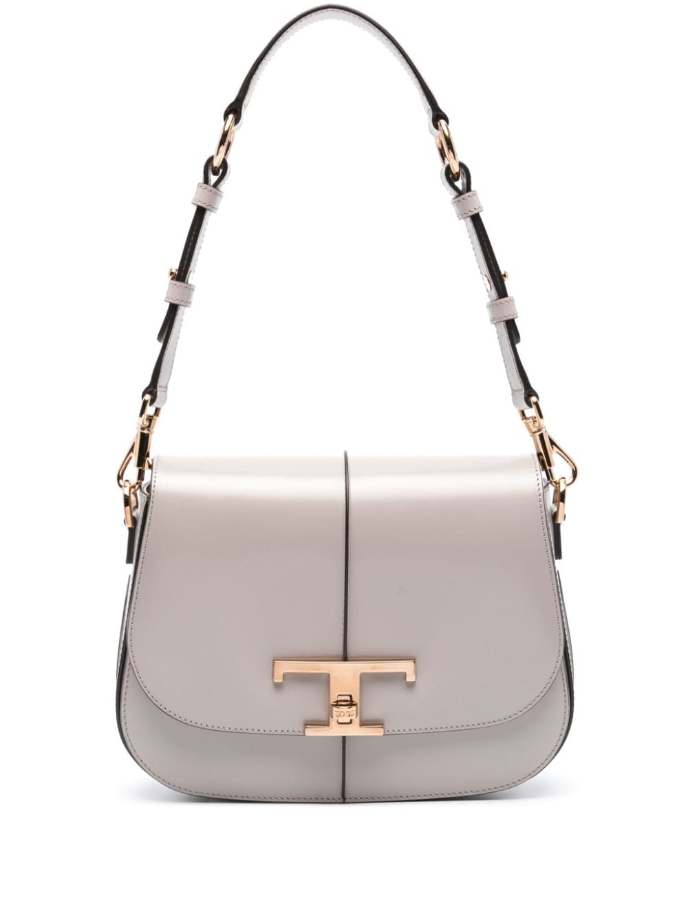 Shop Tod's T Timeless Shoulder Bag In Grau