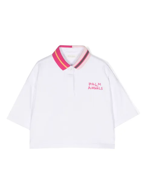 Palm Angels Kids pikétröja med logotyp