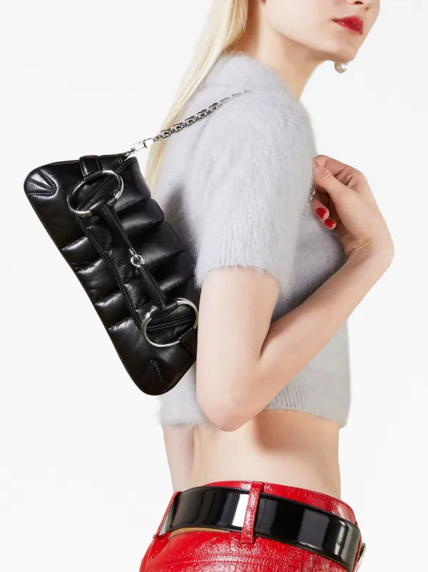 Gucci ホースビット チェーン ショルダーバッグ S | ブラック