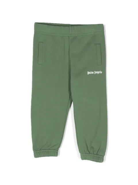 Palm Angels Kids logo-print cotton track pants
