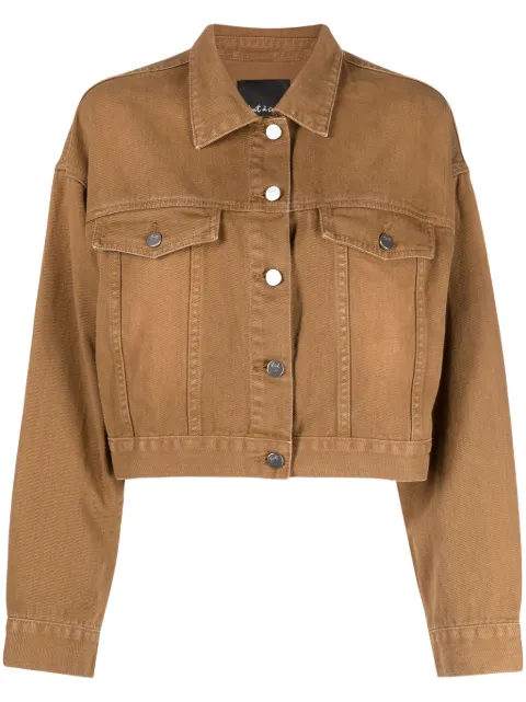 tout a coup cropped denim jacket