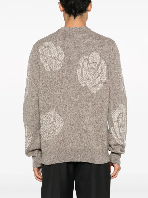 Barrie ローズモチーフ カシミアセーター | グレー | FARFETCH JP