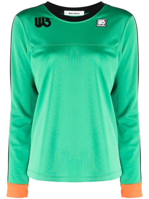 Wales Bonner sudadera con parche del logo