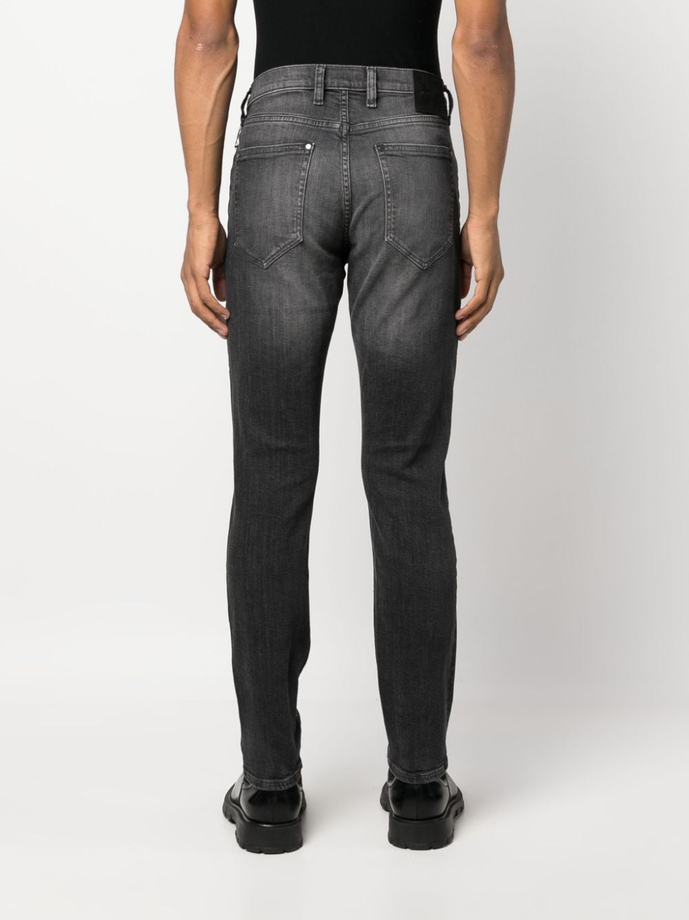 Shop Michael Kors Slim-fit Mid-rise Jeans In Black