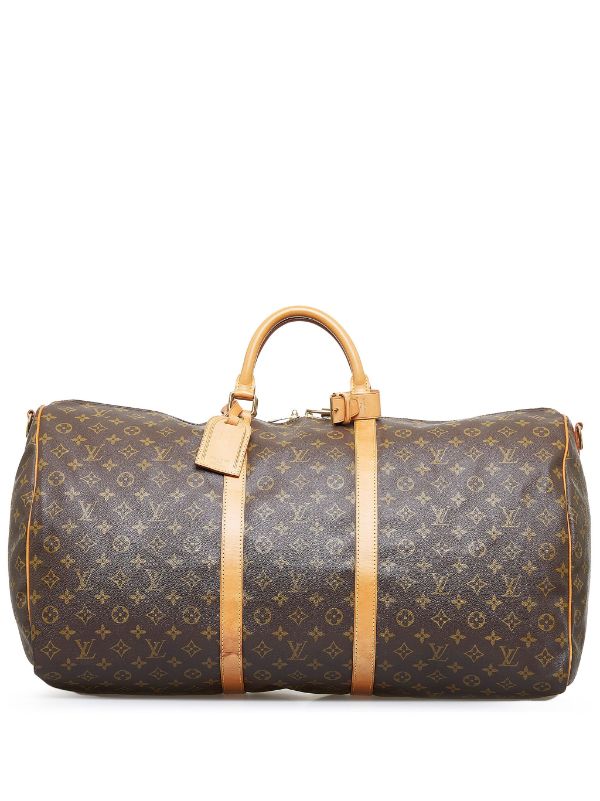 Louis Vuitton 1994 Pre-owned Keepall 60 Bandouliere Two-Way Travel Bag - Brown