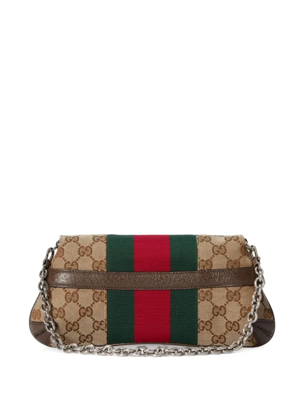 Maxi GG Mini Canvas Crossbody Bag in Brown - Gucci