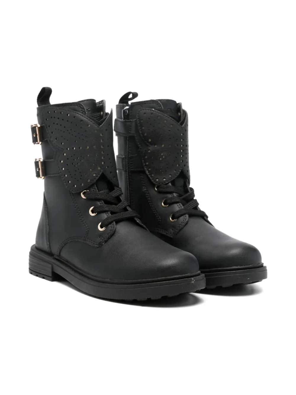 Geox Kids Eclair butterfly-detail ankle boots Zwart