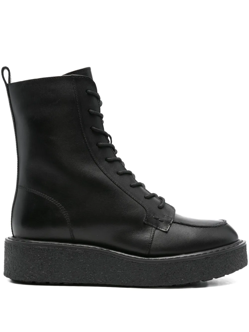 Geox 40mm Elidea lace-up platform boots Black