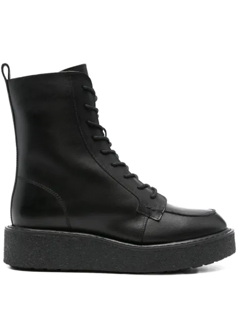 Geox 40mm Elidea lace-up platform boots