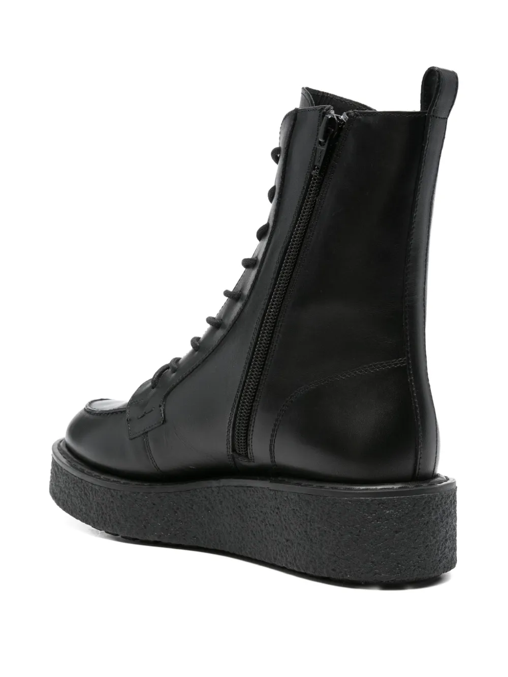 Geox 40mm Elidea lace-up platform boots Black