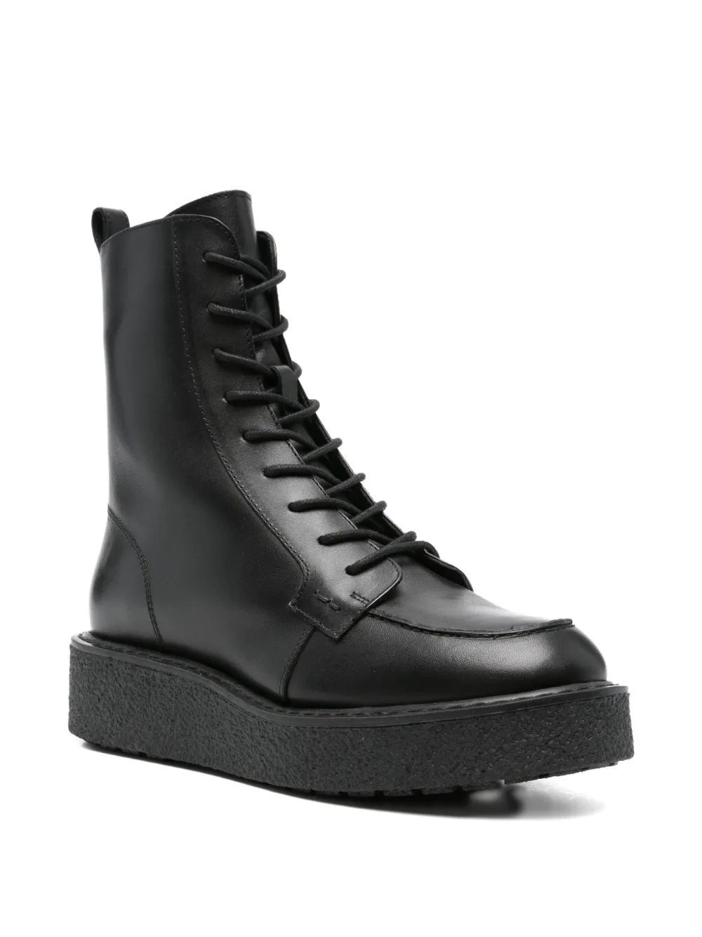 Geox 40mm Elidea lace-up platform boots Black