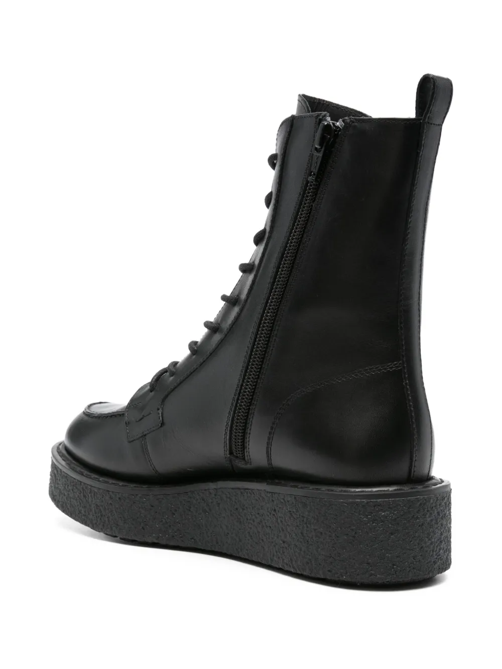 Geox 40mm Elidea lace-up platform boots Black
