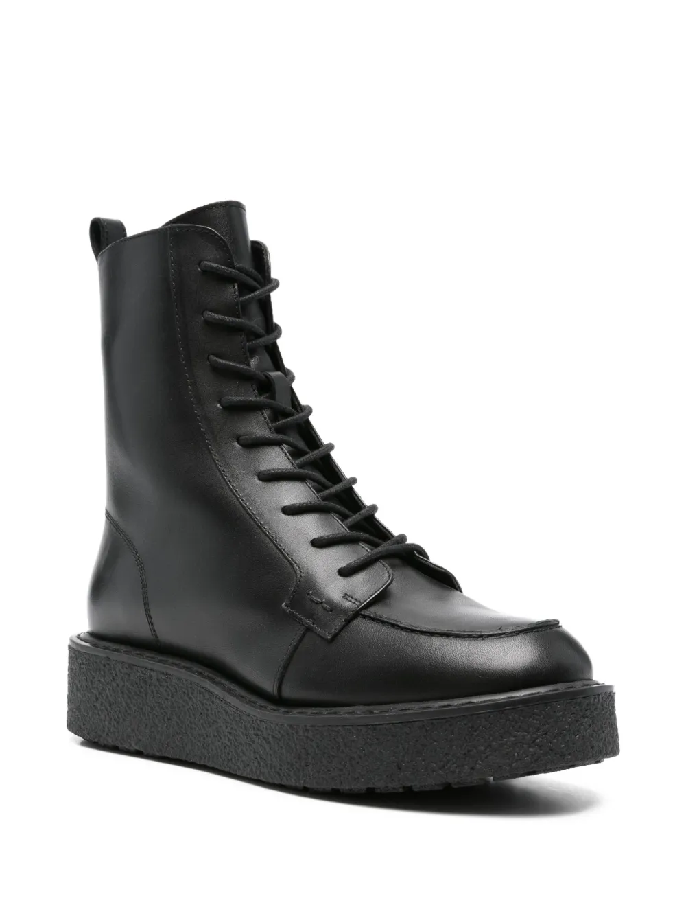 Geox 40mm Elidea lace-up platform boots Black