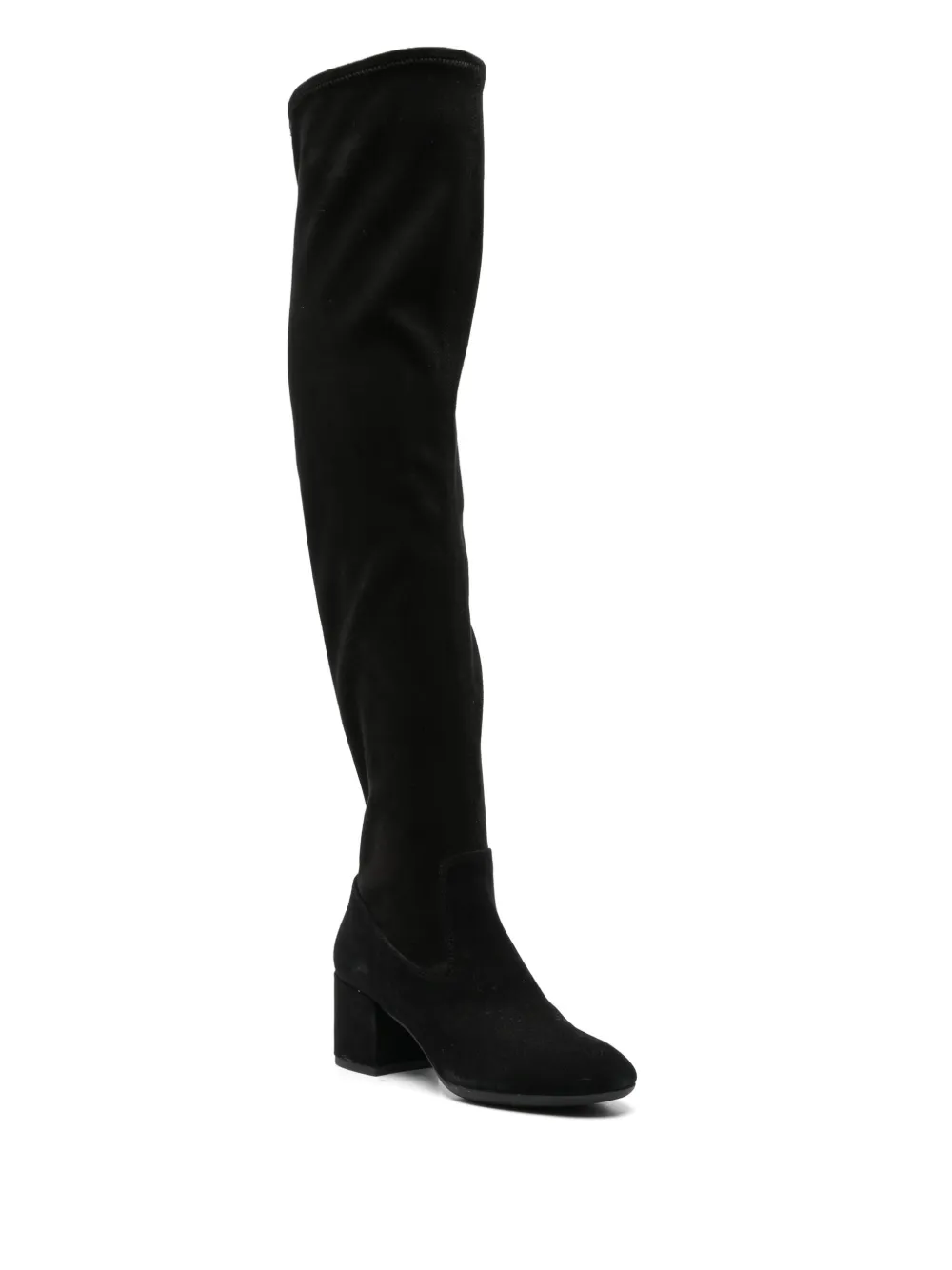 Geox 60mm Eleana over-the-knee boots Black