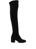 Geox 60mm Eleana over-the-knee boots - Black
