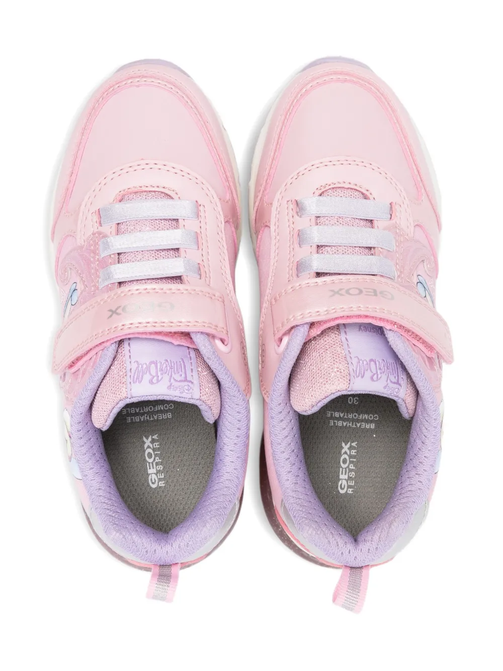Geox Kids Spaceclub strap sneakers Roze